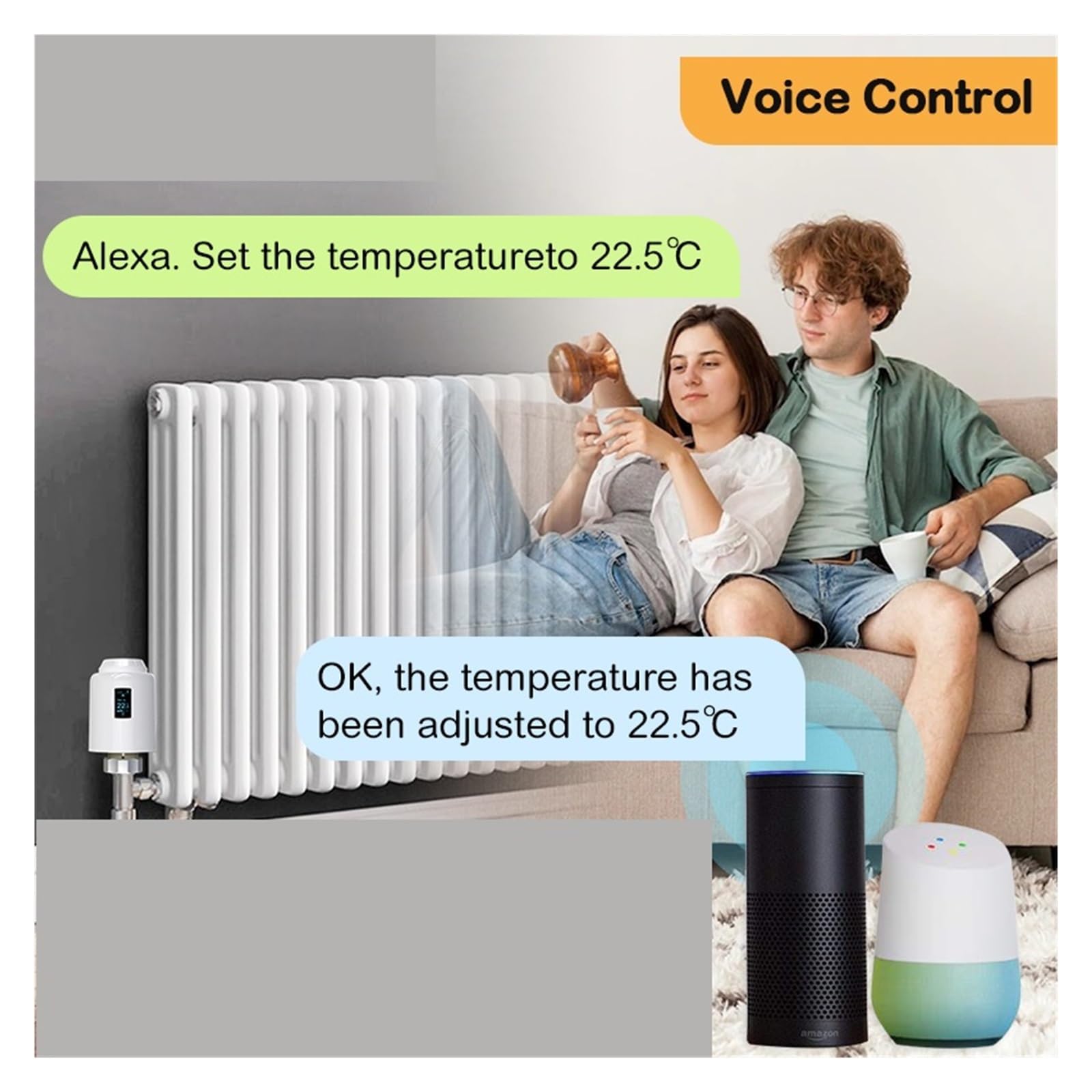 Inteligentny termostatyczny zawór grzejnikowy TRV, programowalny, aplikacja, zdalny regulator temperatury z Informacja O ZgodnośCi(Multi-Mode Gateway)