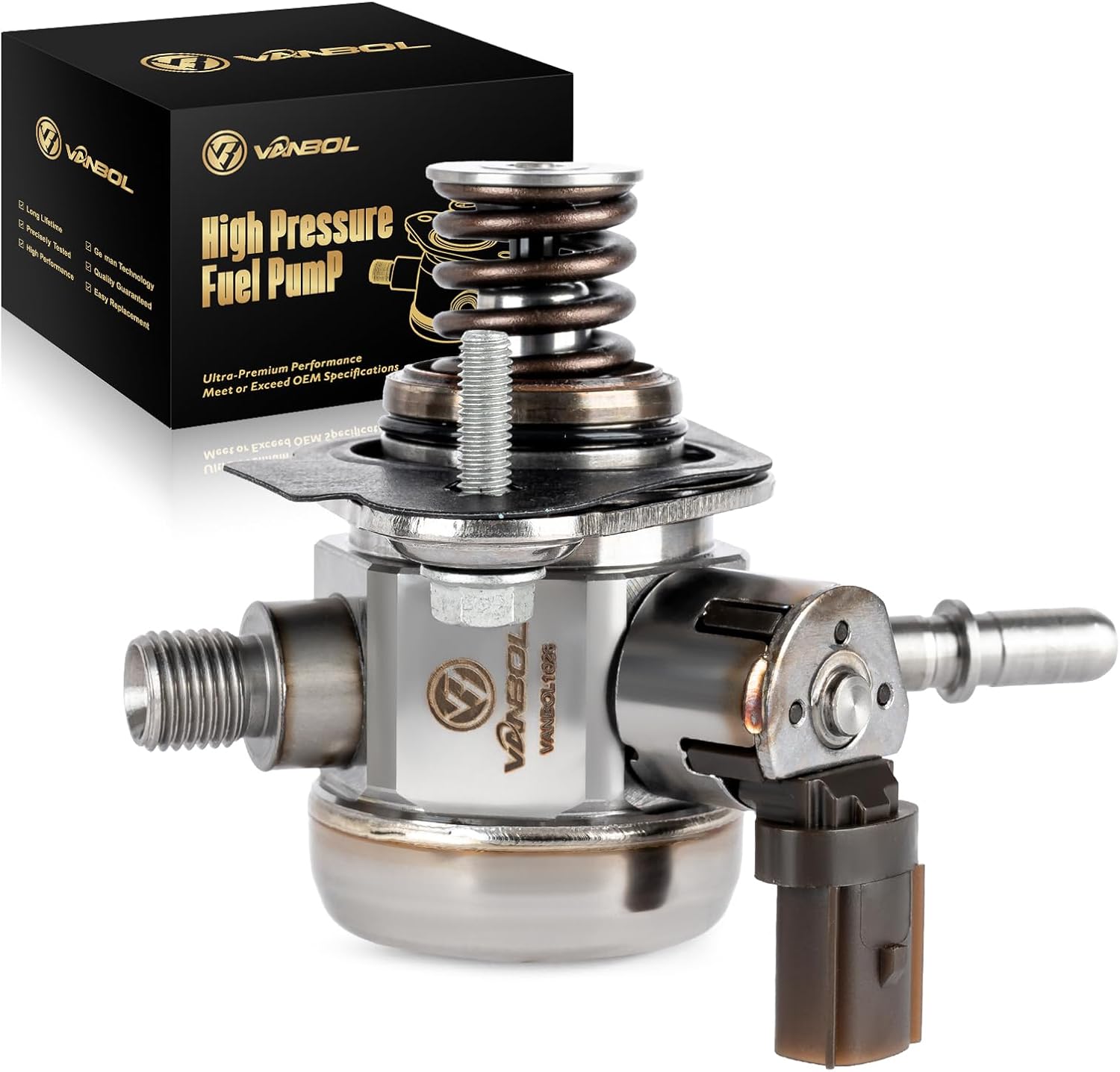 High Pressure Fuel Pump Compatible with Chevy Blazer Colorado Equinox Malibu Traverse GMC Acadia Canyon Buick Envision Envision LaCrosse Regal Cadillac CT6 L4 2.0L 2.5L Replace 12651367