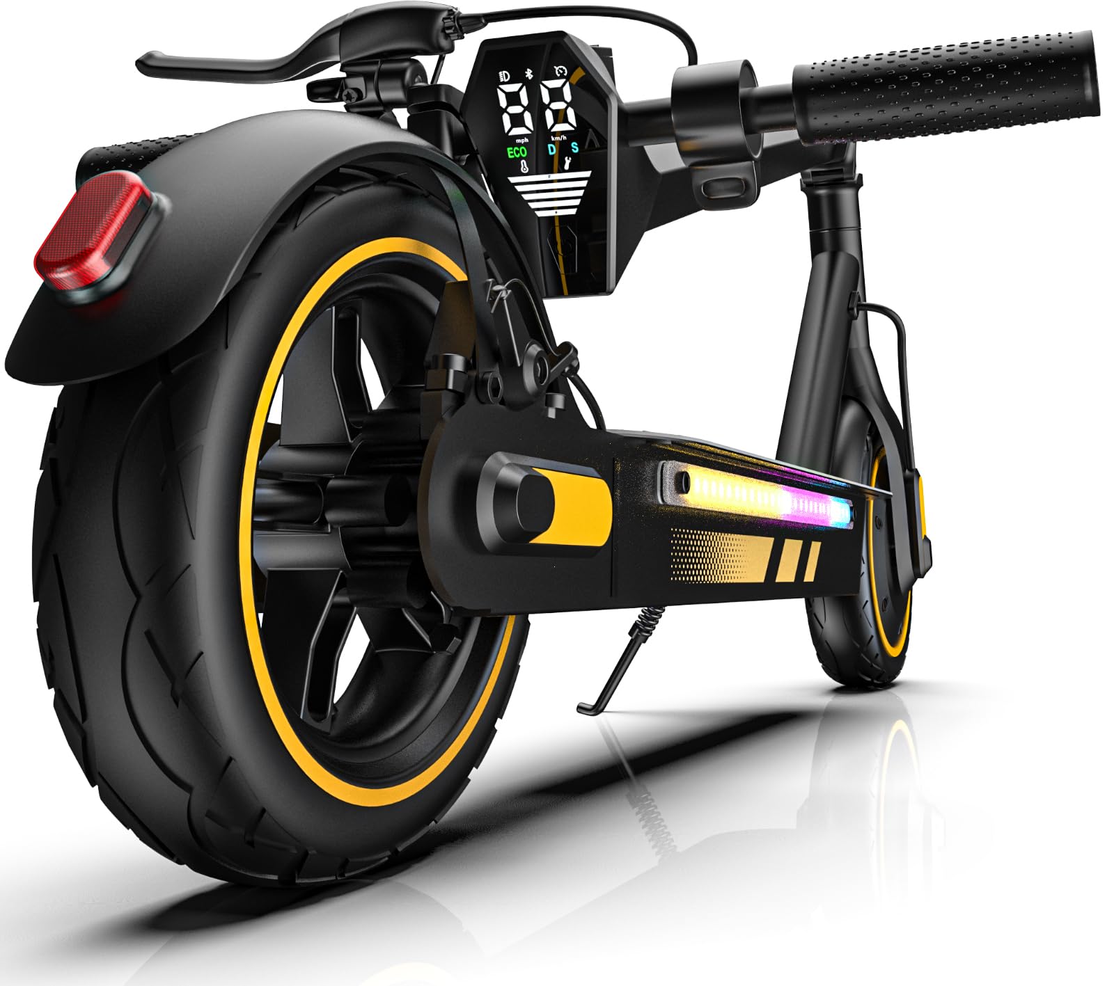 Electric Scooter for Adults, 15Ah Battery 28 Miles Range, 600W Motor, 10" Tires, Folding E Scooter with Drum Braking System, Smart APP Control