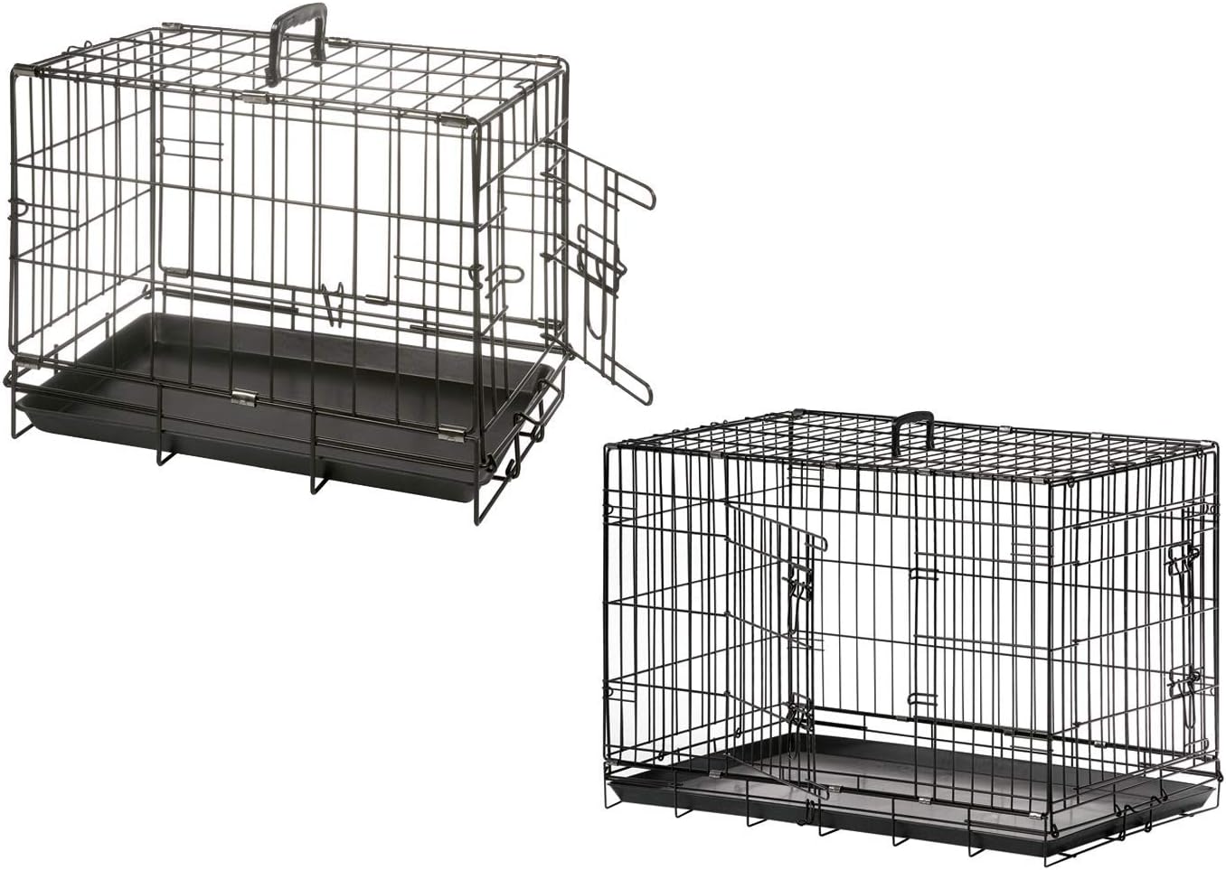Karlie 1030489 Wire Cage with 2 Doors 63 x 43 x 49 cm Black - Image 5