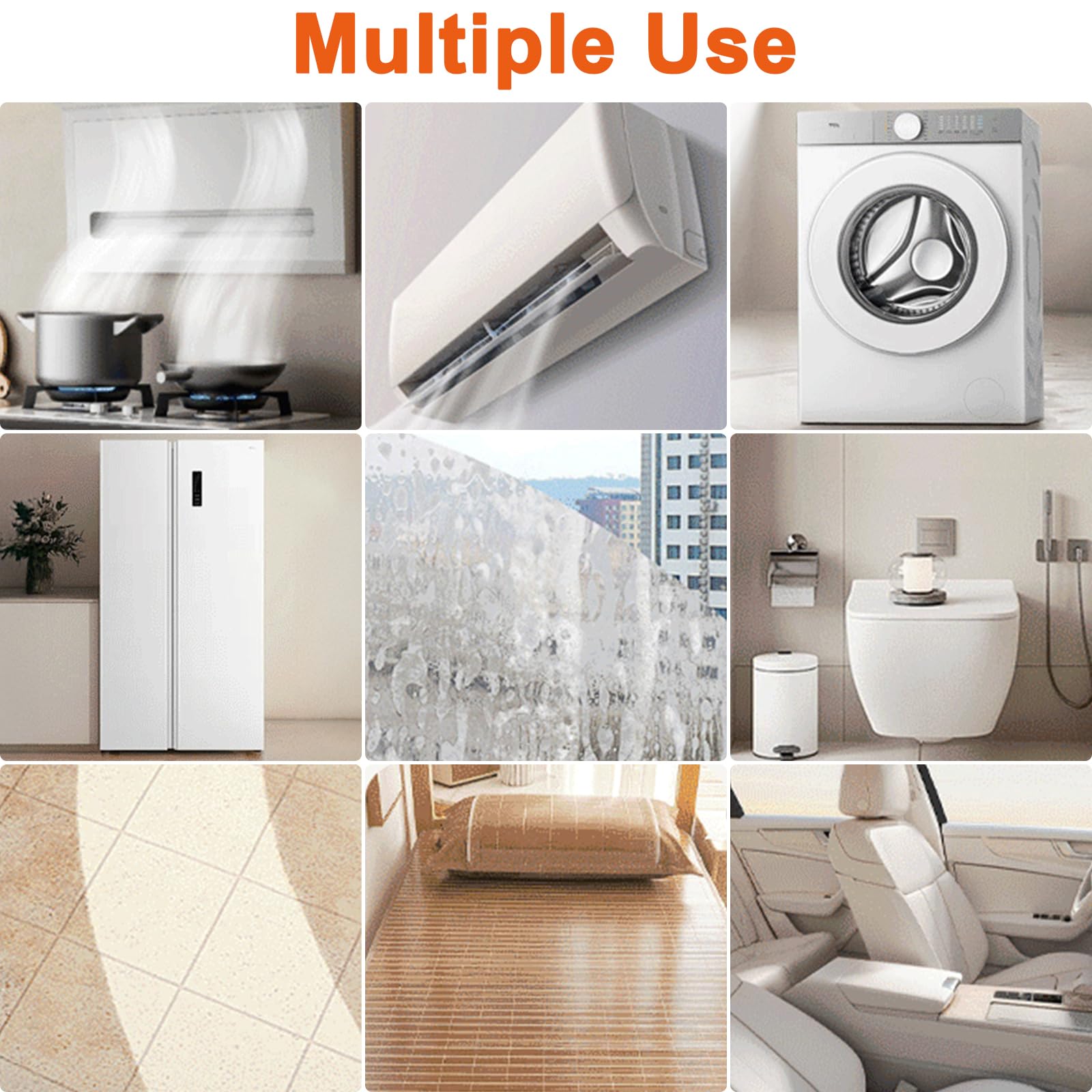 Limpiador de Vapor con Accesorios, 9 Velocidades 2500W Vaporeta Limpieza de Mano, Portátil Multiusos Vaporeta Limpieza Hogar Potente para Muebles de Cocina, Baño, Automóvil, Piso, Sofá (naranja)