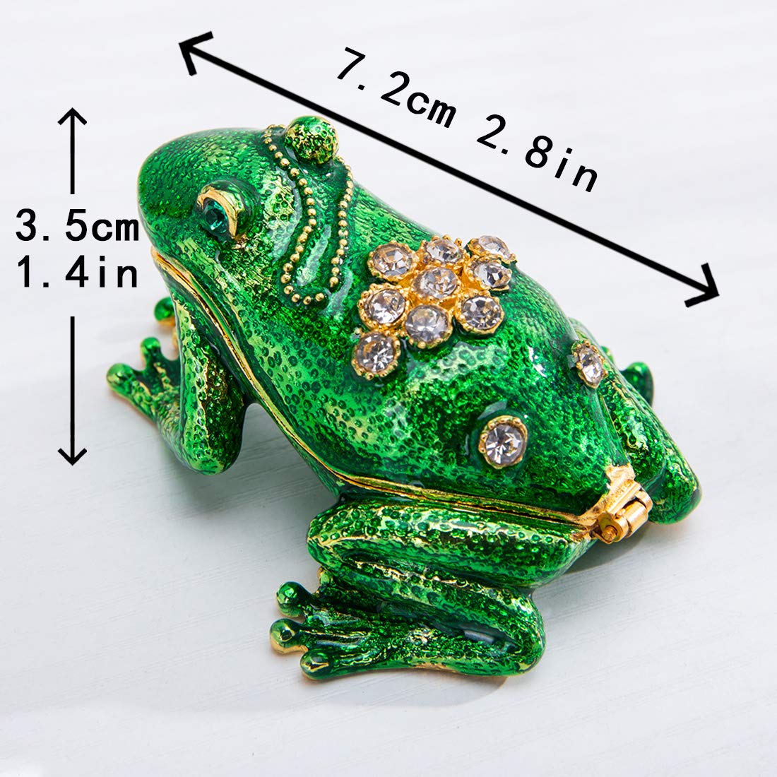 Amazon.com: YU FENG Fortune Frog Trinket Boxes Hinged Collectible