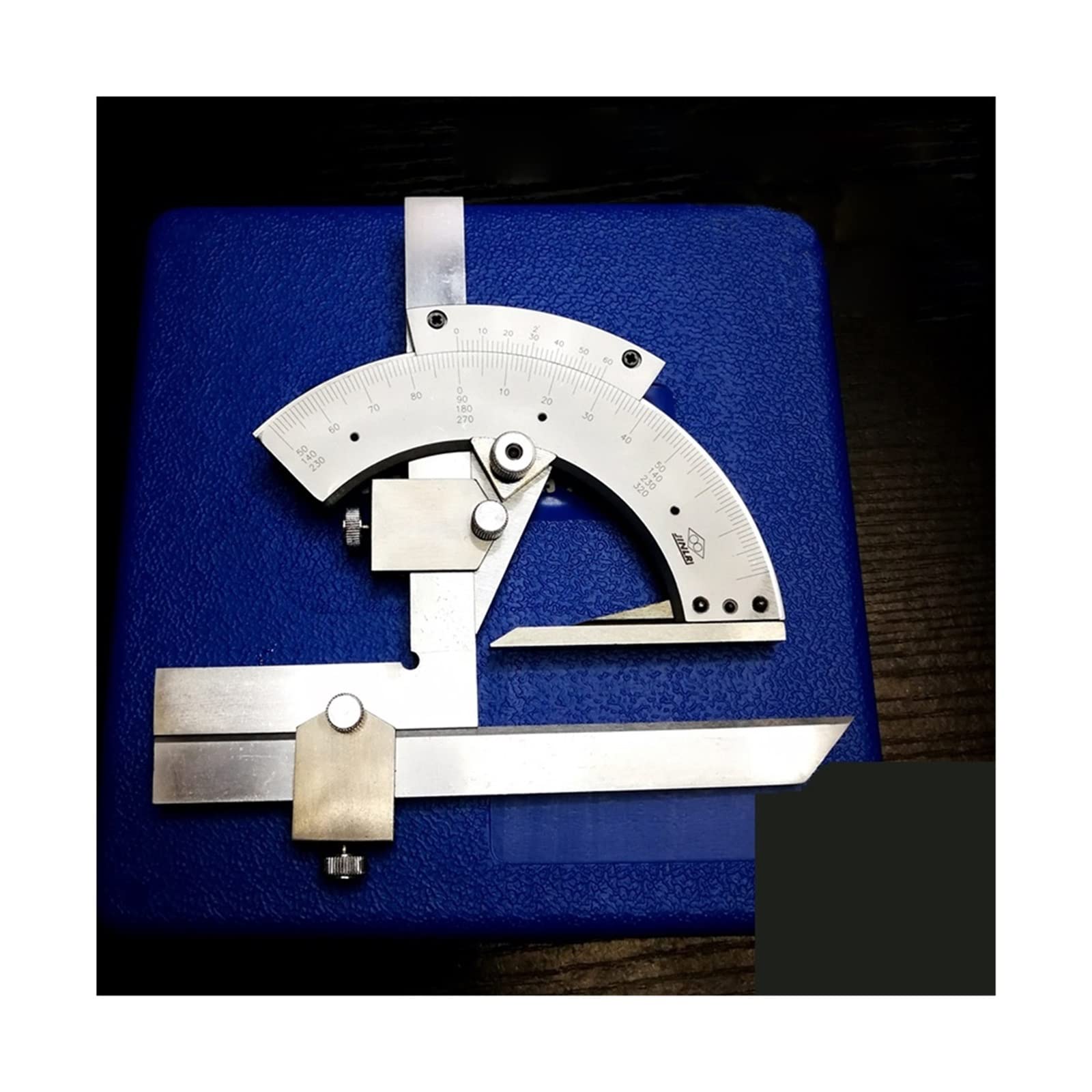 Rapporteur d'angle, Règle d'angle 0-320 degrés rapporteur universel en acier carbone goniomètre Angle Finder outils de mesure for mesurer l'angle intérieur/extérieur
