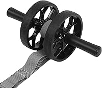 Vista 6 de Keenso Abdominal Wheel Roller, Dual Wheel Automatic Resilience with Knee Pad, Effective Core Trainer for Home Gym Use