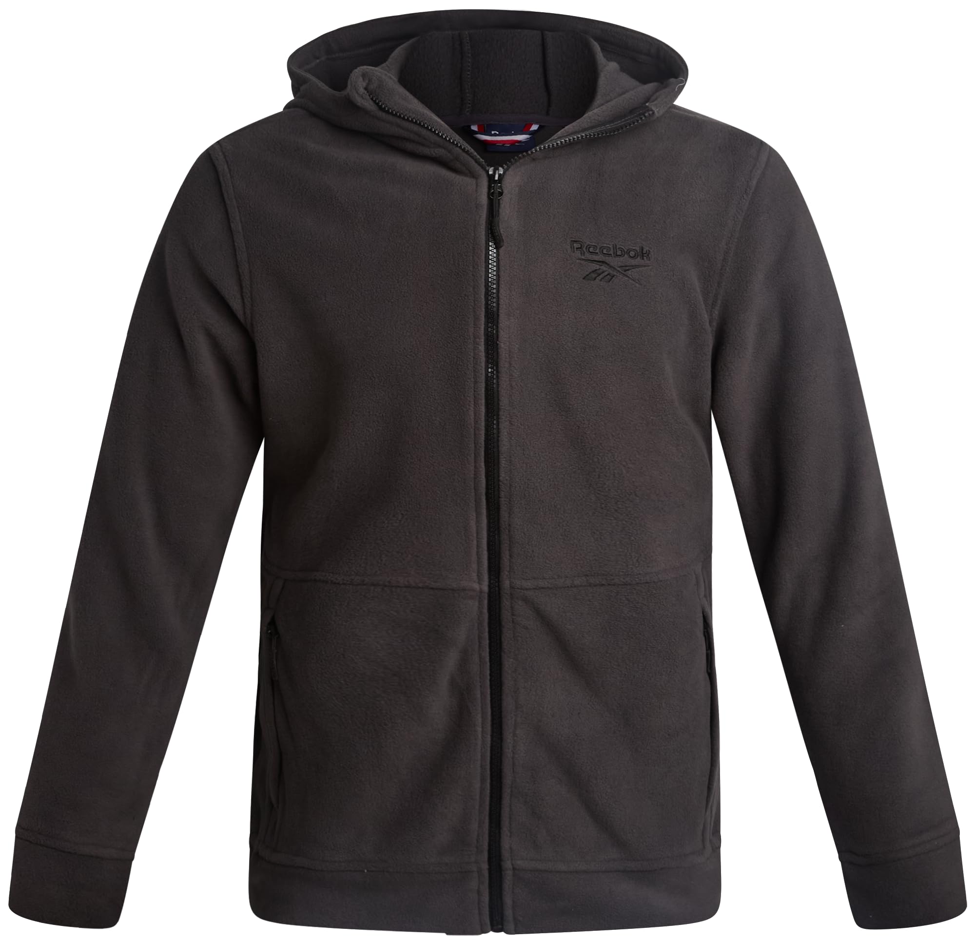 Reebok Mens Fleece Jacket - Lightweight Polar Fleece Zip Up Winter Jackets for Men - Gym Workout Running