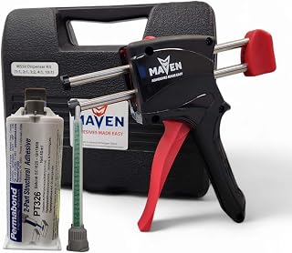 Maven Adhesive Kits (Permabond PT326) 2 Part Urethane Fast Set Adhesive (Dispenser Kit, 50ML)