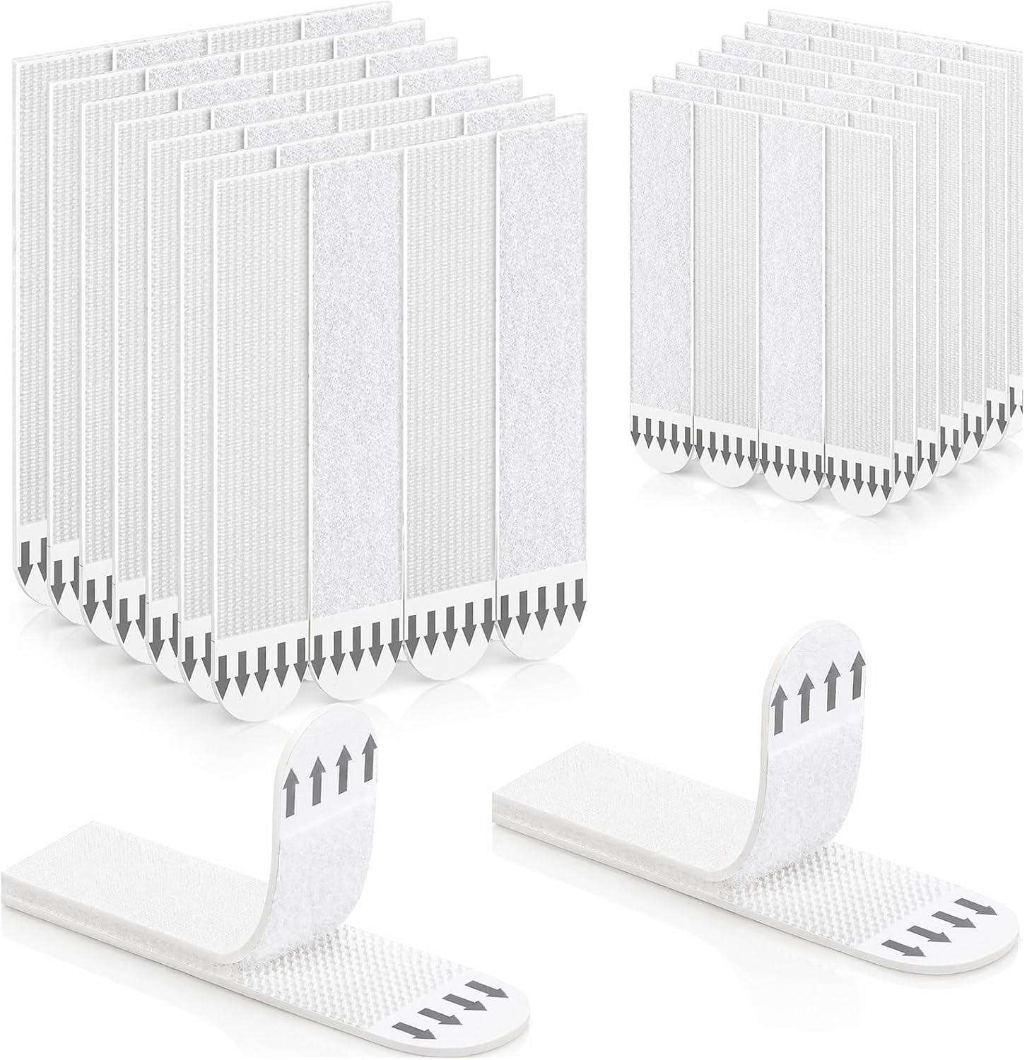 Picture Hanging Strips 20 Pairs (40 Strips) Removable Adhesive Hook and Loop Wall Strips, Frame Stickers No Nails for Home Decor Wall Posters Damage Free Hanging Picture Hangers