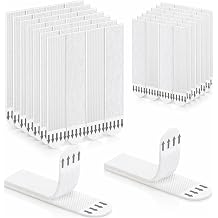 Picture Hanging Strips 20 Pairs 40 Strips Removable Adhesive Hook and Loop Wall Strips, Frame Stickers No Nails for Home Decor Wall Posters Damage Free Hanging Picture Hangers