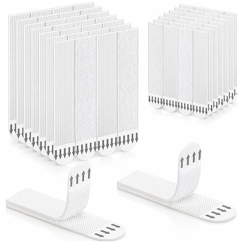 Picture Hanging Strips 20 Pairs (40 Strips) Removable Adhesive Hook