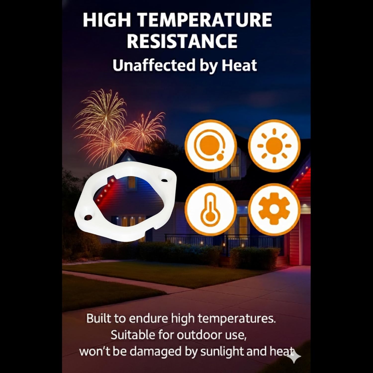 Mounting Brackets for Govee Permanent Outdoor Lights Pro, White, 65 Pack, Compatible with H706A/B/C and H806 Series (65)