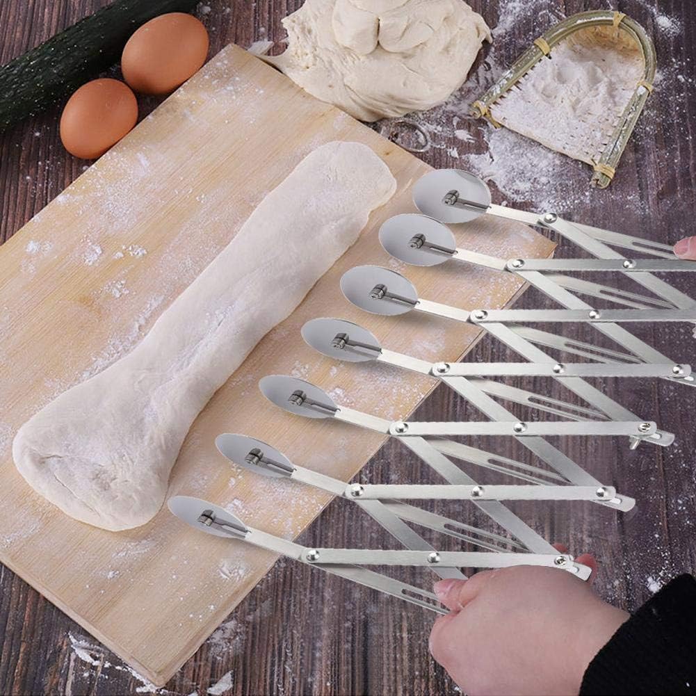 Multi-Function Folding Single-head Stainless Steel Waffles Pastry Pizza Roller Cutter Wheel Practical Dough Cutter Kitchen Tool