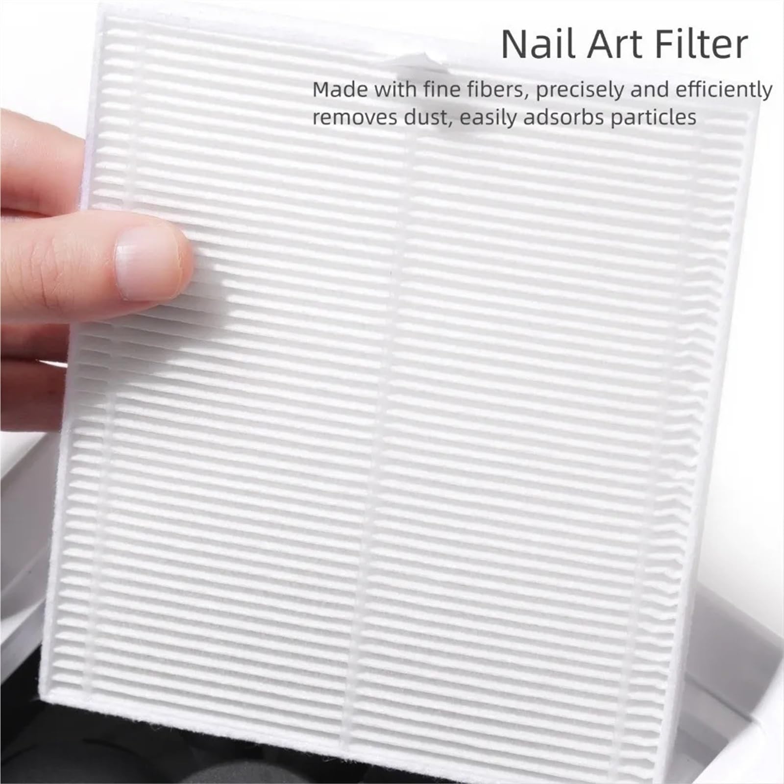 Aspirador Uñas, Aspirador de polvo for uñas profesional con filtro extraíble, de alta velocidad y bajo nivel de ruido, for salón de uñas y manicura.