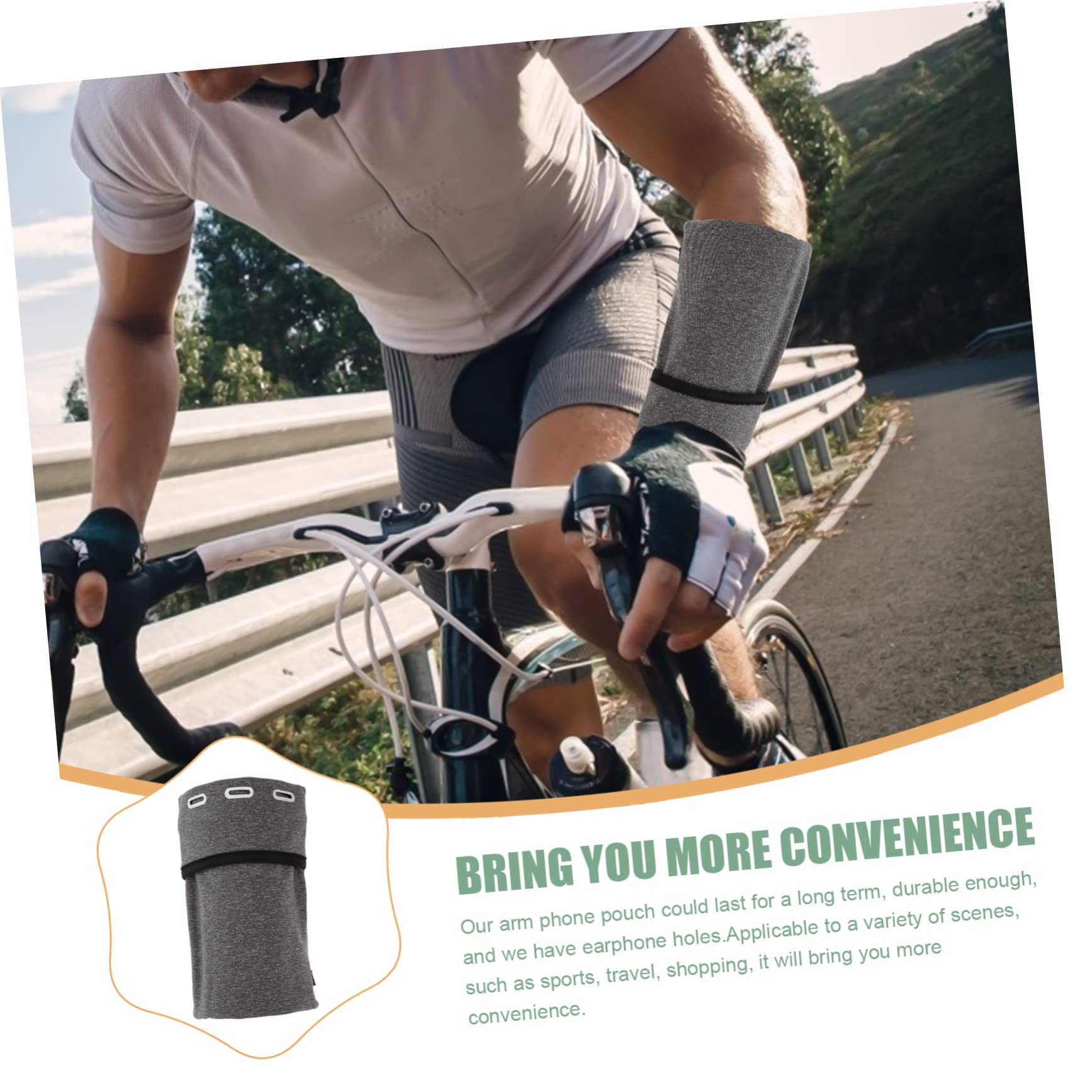 DOITOOL 5piezas Deportivo para Móvil Bolsa De Brazo para Correr y Hacer Ejercicio Compatible Smartphones