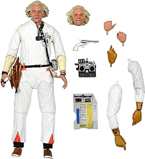 NECA Back to The Future - Ultimate Doc Brown 1985-7" Scale Action Figure, Black