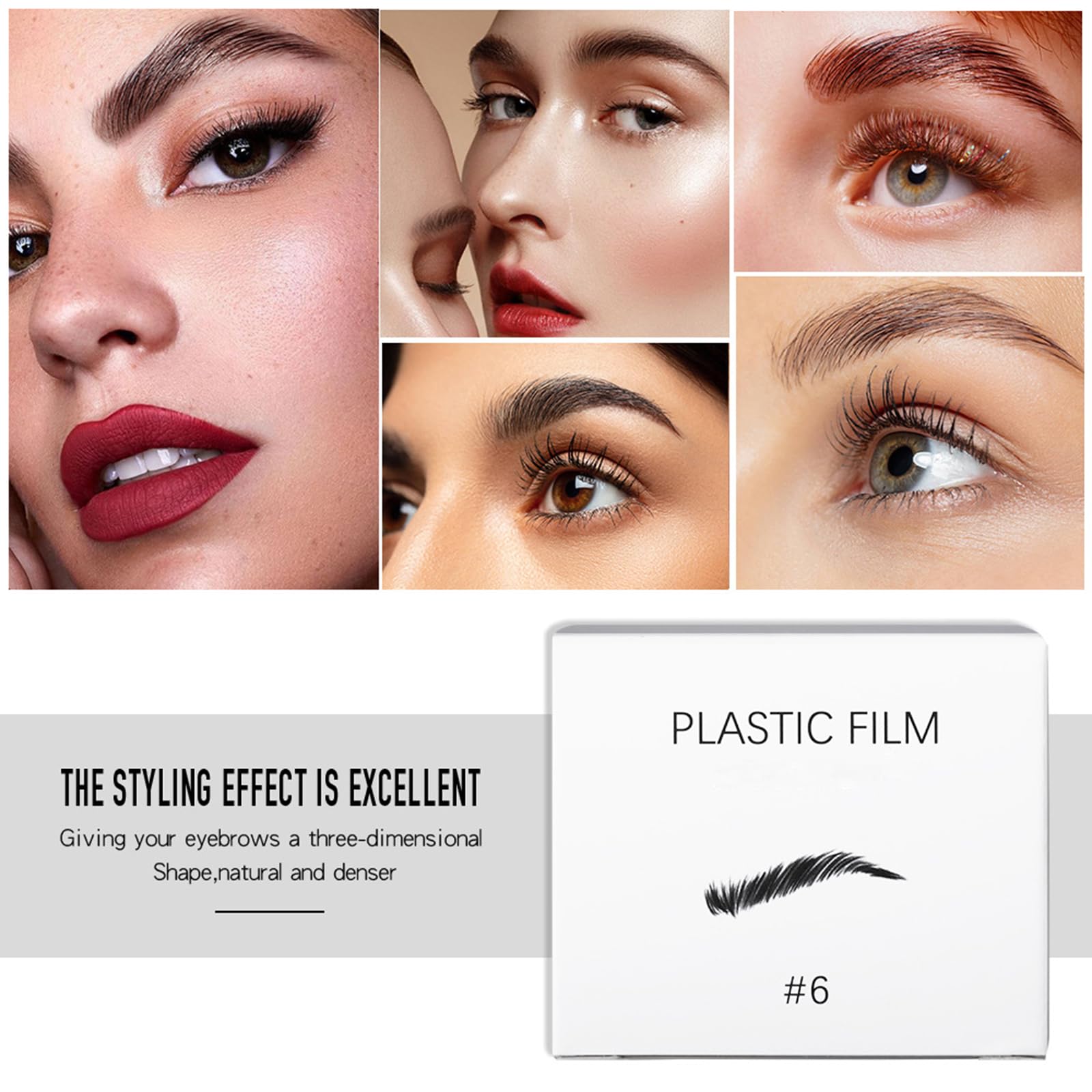 Kit Laminado de Cejas, Brow Lamination Kit Dura 6-8 Semanas, 15 Usos, Cejas Laminadas seguras y efectivas, Semipermanente Adecuado para Salón