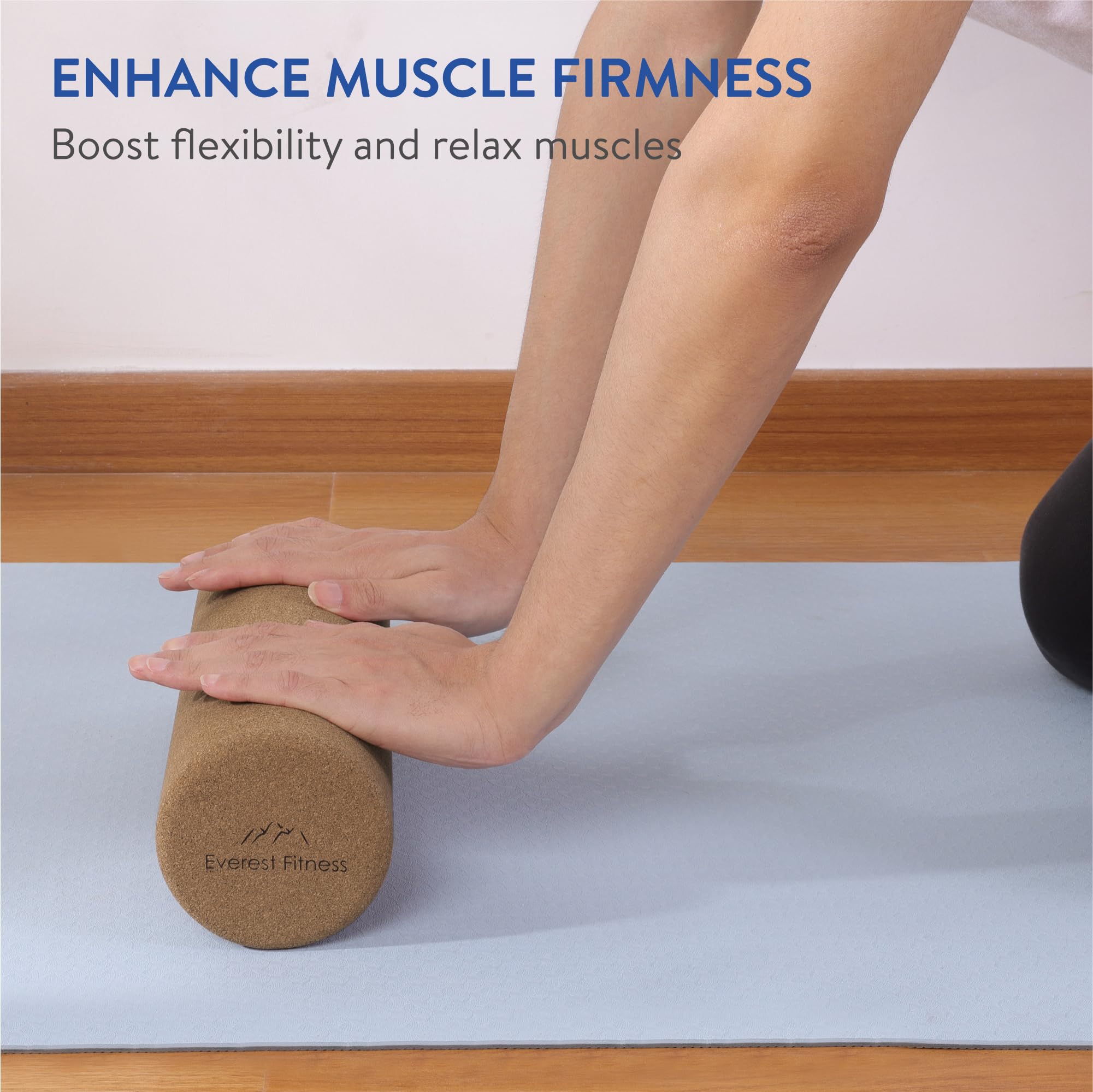 Rullo Massaggio In Sughero 30cm - Per Yoga, Pilates E Stretching - Foto 4