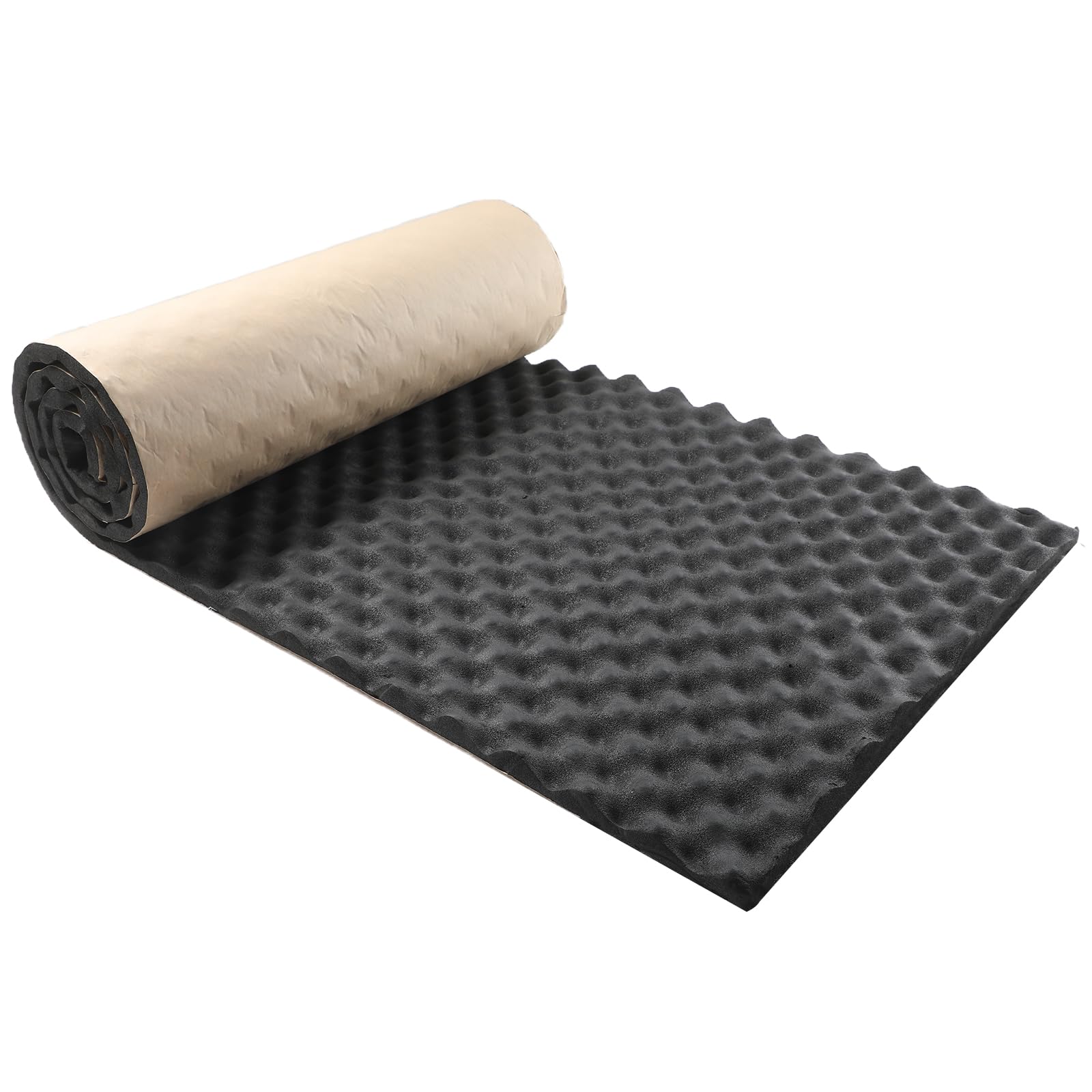 Pamatio Selbstklebend Akustik Schaumstoff Matte, Schall Dämmung Dämmmatte Schallschutzmatte Isolierung Matte, Akustikschaumstoff Schallabsorbierend, Feuchtigkeitsfest, Wasserdicht 50 x 200 x 2cm