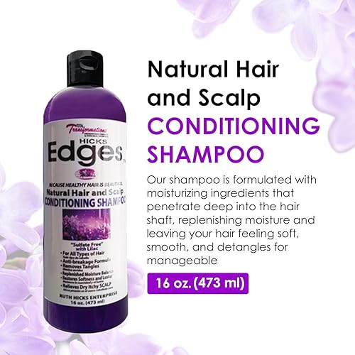 Miniatura 2 de Hicks Edds Champú Acondicionador Natural Cabello y Cuero Cabelludo con Lila - 16 oz