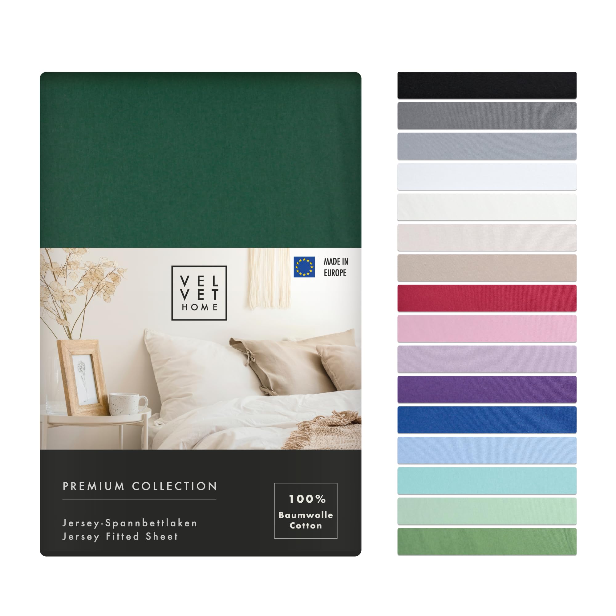Homecare | Hoeslaken | Dubbel Jersey | 100% Katoen | Stretch | Creme