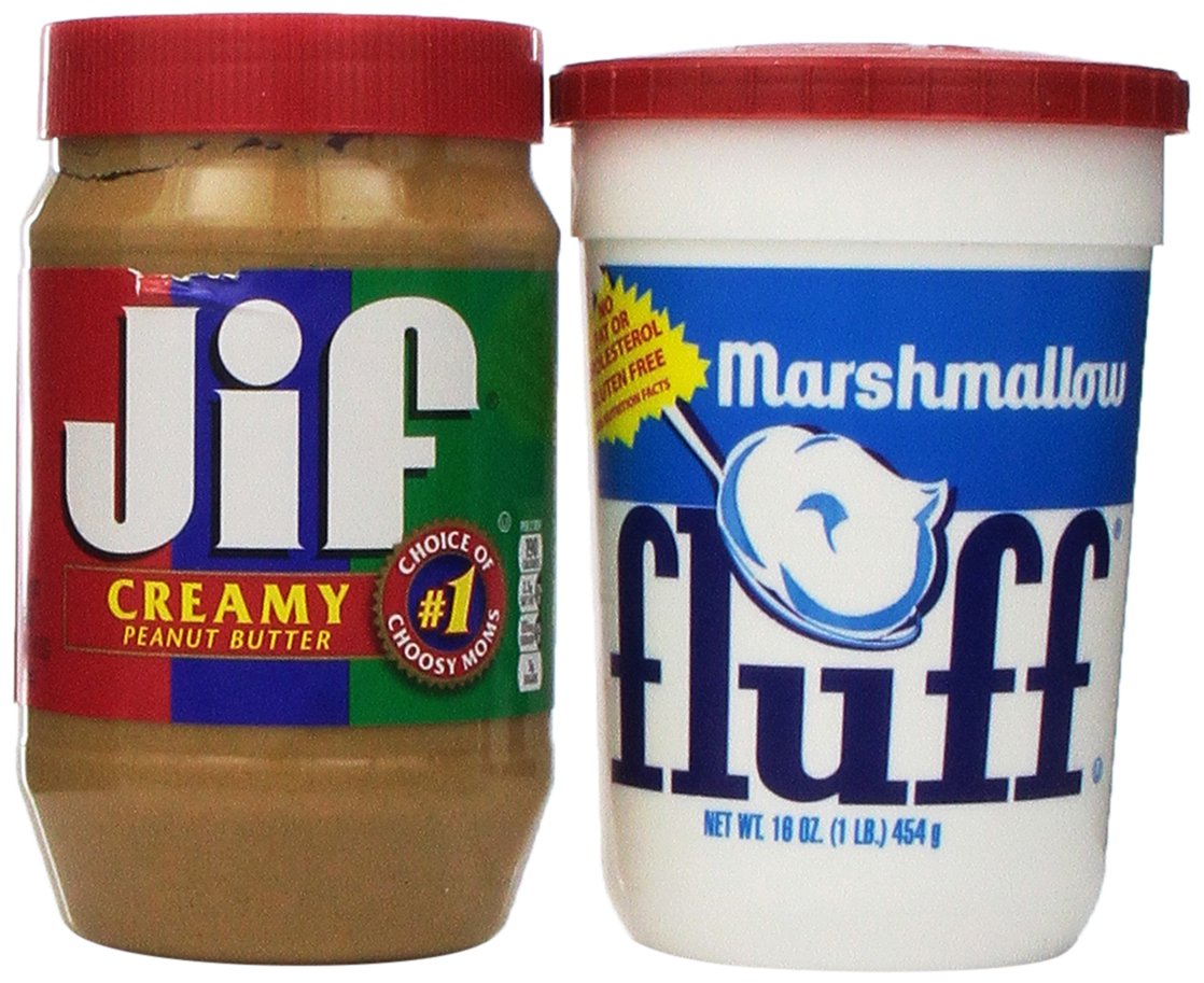Buy FLUFFERNUTTER Marshmallow Fluff 16 Oz and Jif Creamy Peanut Butter