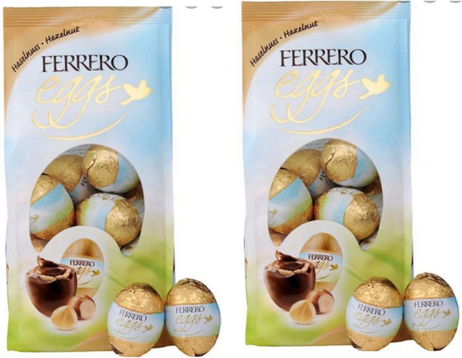 Ferrero Hazelnut Mini Easter Eggs Bag 100G × 2 - Perfect for Easter Egg Hunt - Easter Egg Gift 2022