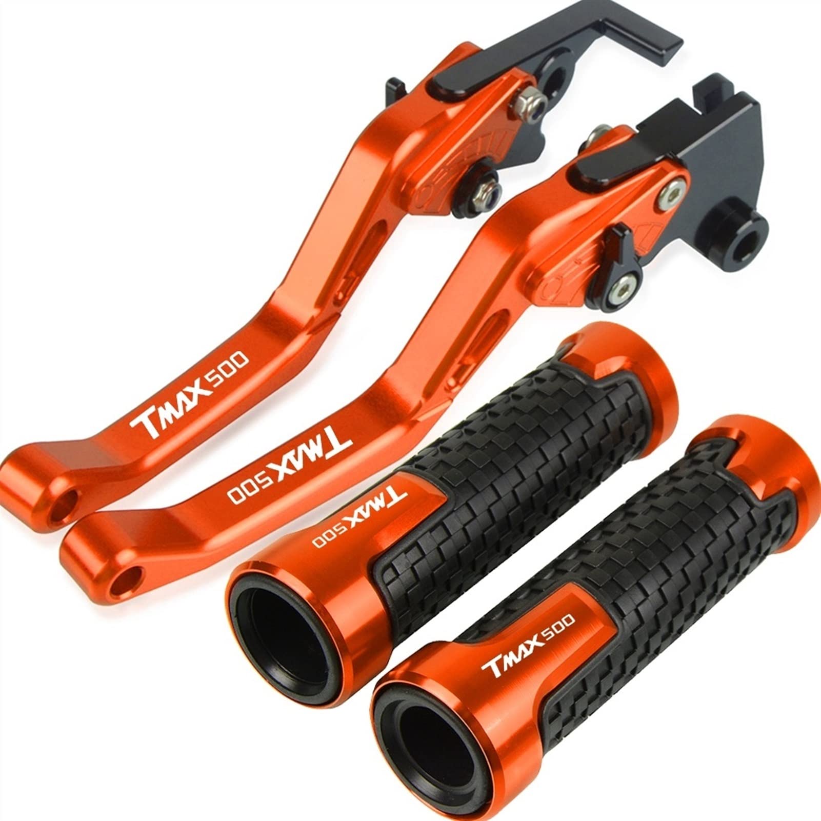 Accessori freno a mano Moto Scooter Freno Frizione Leve Manubrio Manopole Per YAMAHA TMAX500 T MAX 500 2001-2007 2006 2005 2004 2003 2002(Orange)