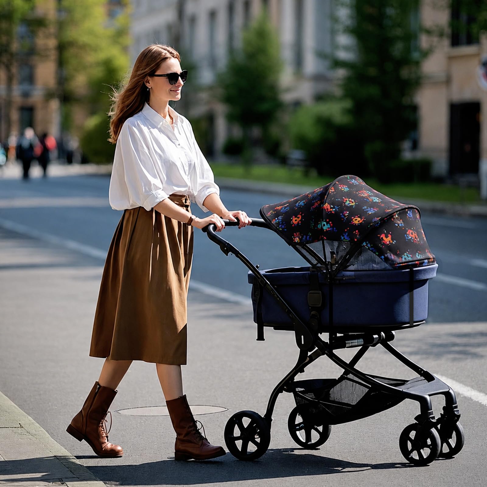 WD&CD Sonnensegel Kinderwagen UV Schutz Sonnenschutz Buggy
