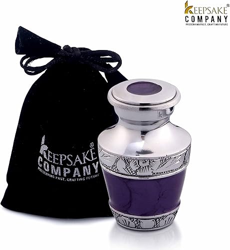 Miniatura 17 de Urnas de bebé para cenizas para niño/niña - Urna azul - Pequeños años para cenizas mujeres - Urnas de cremación para hombres - Urna pequeña - Azul