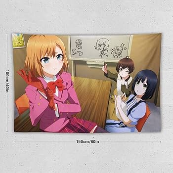 Amazon.co.jp: タペストリー かわいいキャラクター柄 SHIROBAKO 宮森