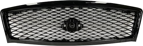 Miniatura 4 de Rejilla negra brillante para Infiniti Q50 Front Hood Superior Mesh Grill 2014-2017