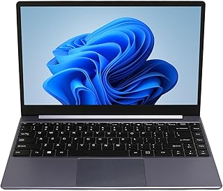 14.1Inch Full HD Laptop, 1920x1080 IPS Professional Ultra Thin Laptop, 16GB DDR4 RAM, 720P Camera, Intel Quad Core CPU, Windows 11 Lapbook with Wireless Mouse and Mouse Pad