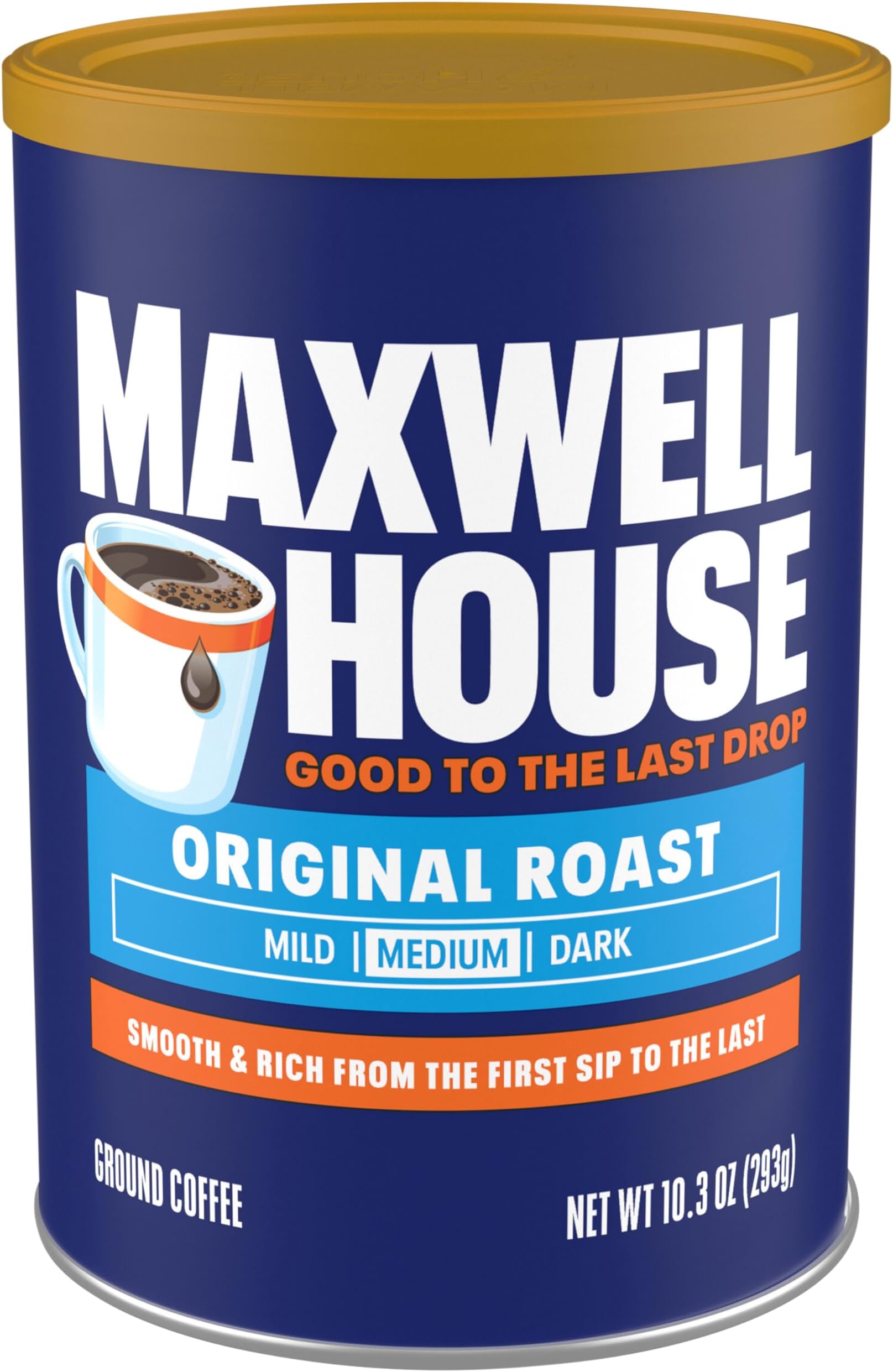 Original Roast Ground Coffee, 10.3 oz Canister