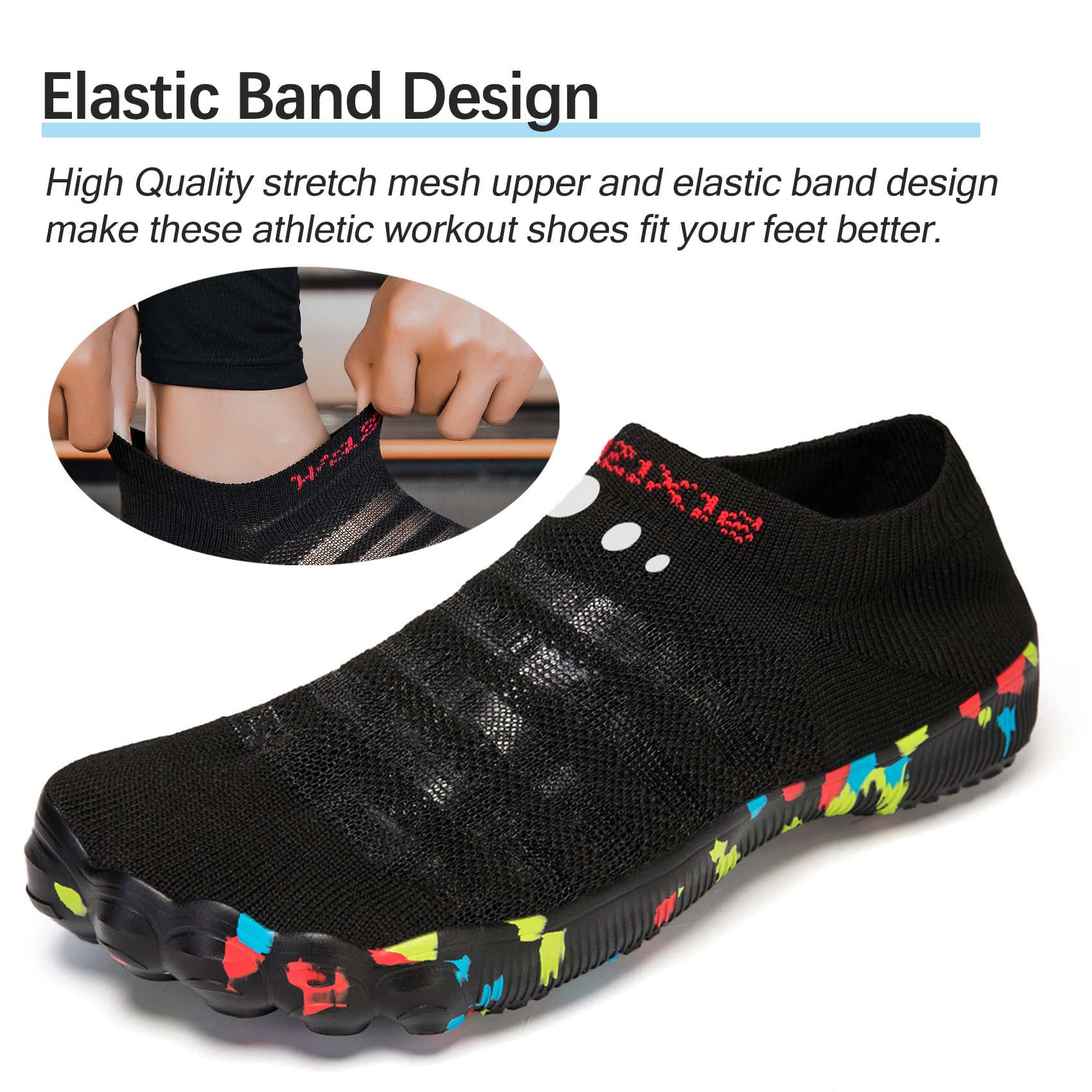 Zapatos acuáticos para mujer, zapatos deportivos para entrenamiento, gimnasio, playa, natación, secado rápido, para deportes acuáticos, buceo, vela, viajes, pesca