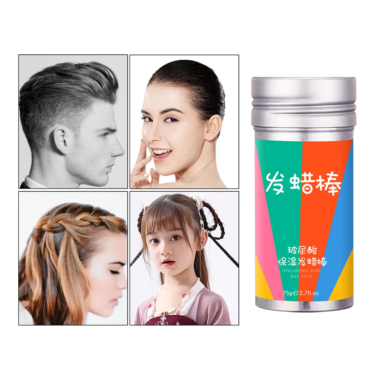 Hair Wax Stick Hair Pomade Stick Non-greasy Styling Wax Frizz Control Hair Care Products For Men Women