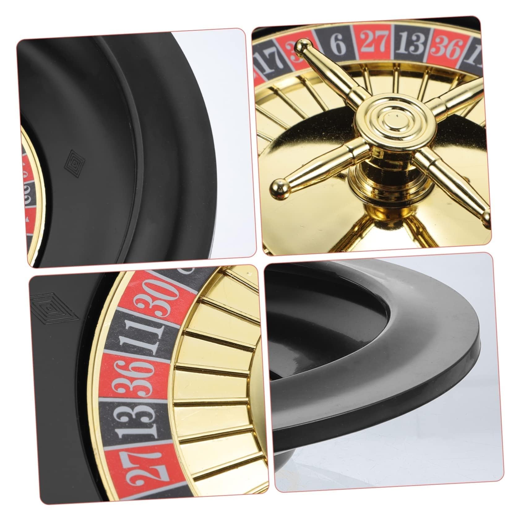 Juego De Ruleta De 10" El Kit De Juego De Casino Contiene Rueda De Ruleta De Plástico, Fichas, Naipes Y Diseño De Fieltro, For Una Noche De Juegos En Casa O Una Fiesta En Un Club
