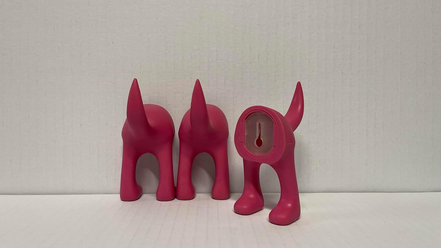 IKEA Set of 3 Dog Tail Hooks Hat Coat Key Wall Mounted Hanger (Pink)