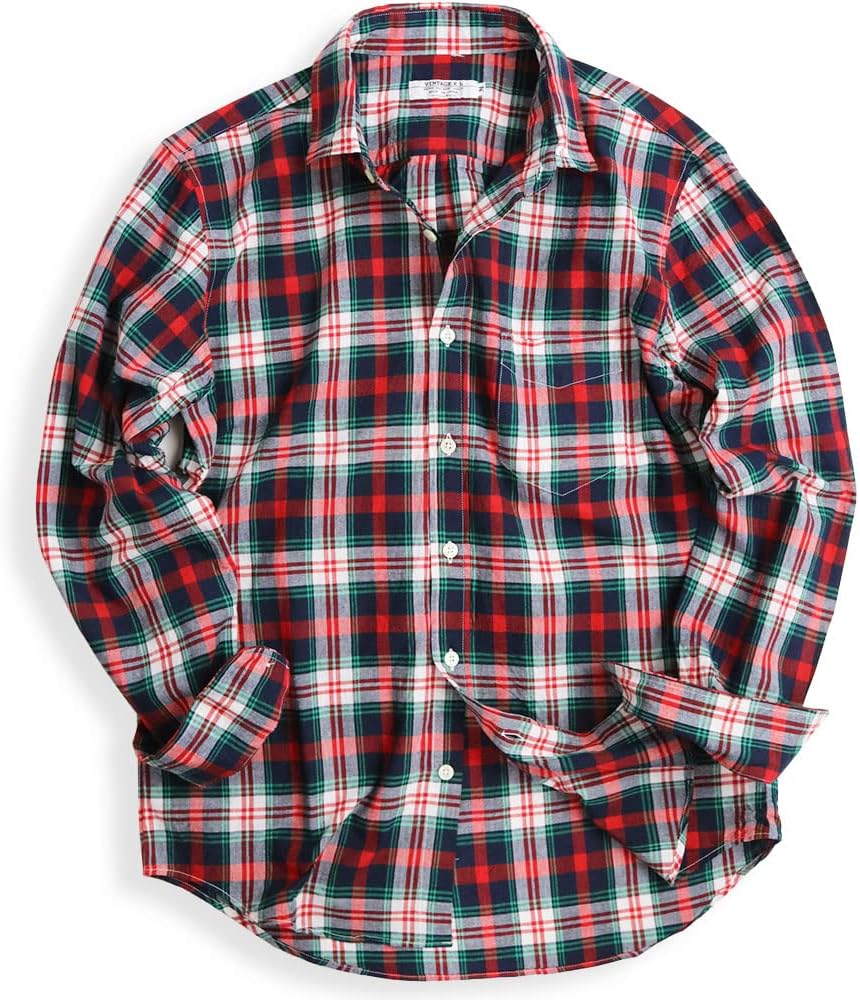 クインテット] チェックシャツ メンズ 長袖シャツ 日本製 薄手