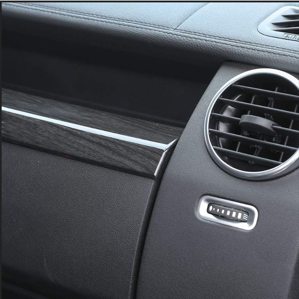YIWANG ABS Interior Glove Box Plane Cover Trim for Land Rover Discovery 4 LR4 2010-2016 Car Accessories (Black Wood Grain)