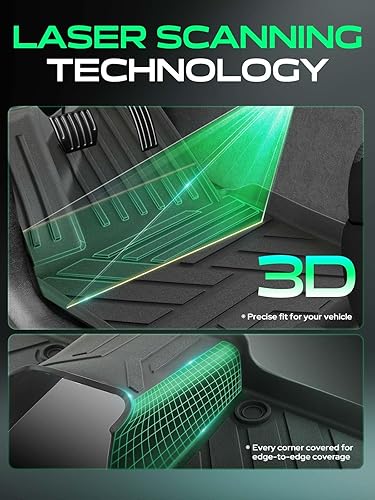 Miniatura 4 de YHTAUTO Alfombrillas de suelo compatibles con Toyota Avalon 2019-2023, revestimientos de suelo de TPE para todo tipo de clima, ajuste personalizado,