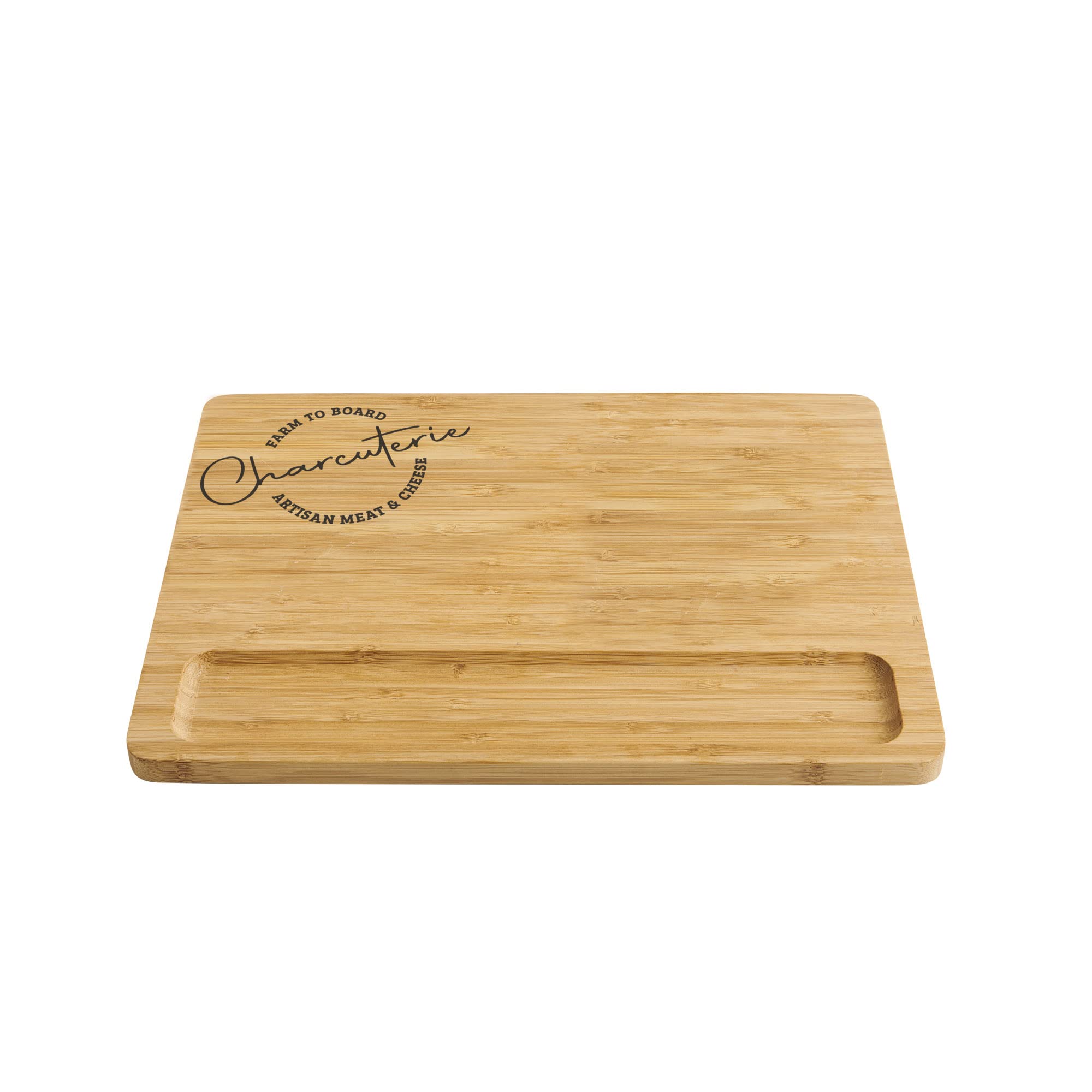 Maison du Fromage Planche à Fromage Charcuterie Bambou Caramélisé, Rectangulaire, 28 x 38 x 1,5 cm