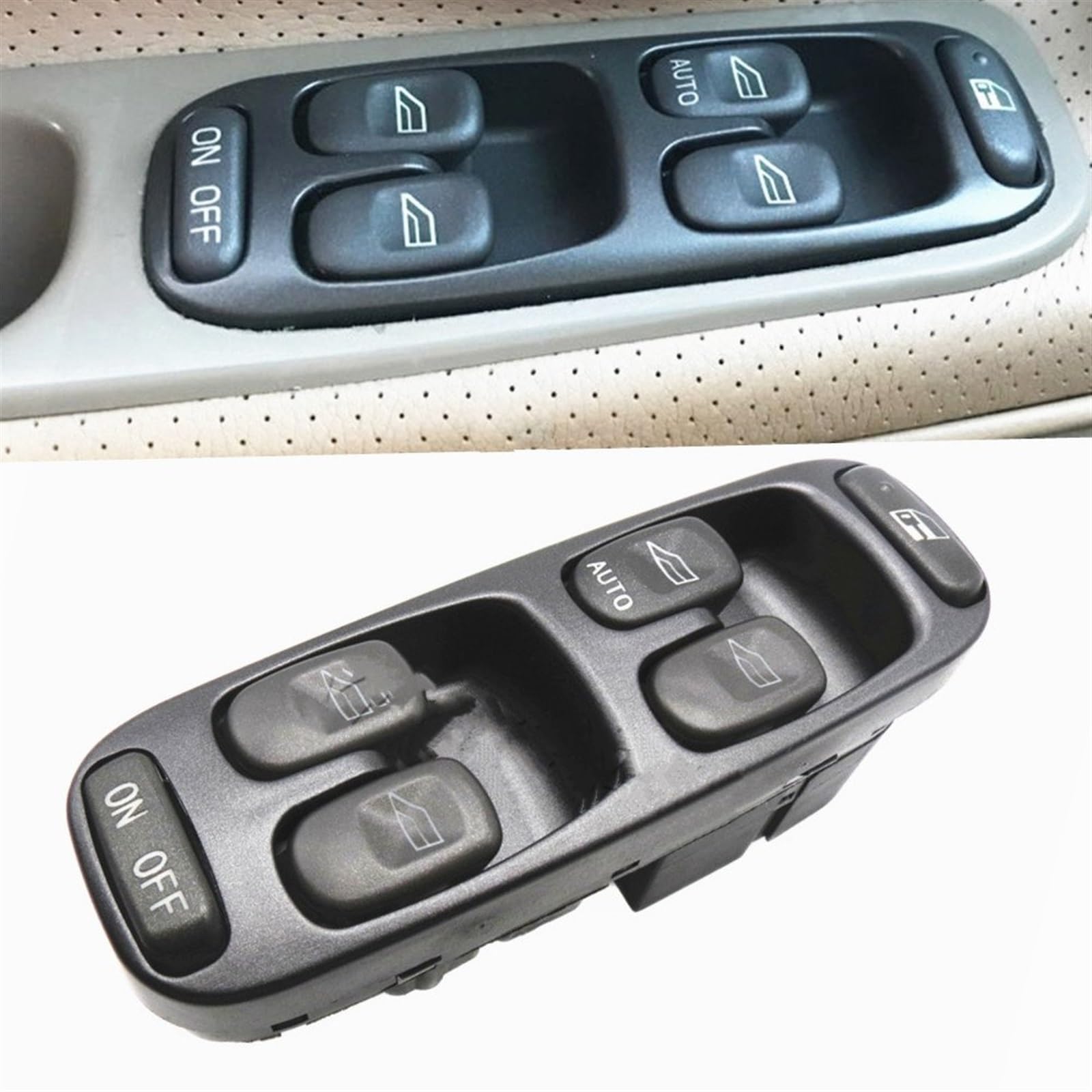 Interruttore di controllo del sollevatore elettric Interruttore alzacristalli elettrico per auto Interruttore alzacristalli doppio per Volvo V70 S70 XC70 1998 1999 2000 8638452 Interruttore alzacrista