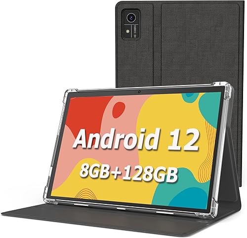 Tablet Android, tableta Android 12 de 10 pulgadas, 8 GB de RAM 128 GB ROM, 1 TB Expand, tableta Android con WiFi 5G, 4GLTE, batería de 8000 mAh,