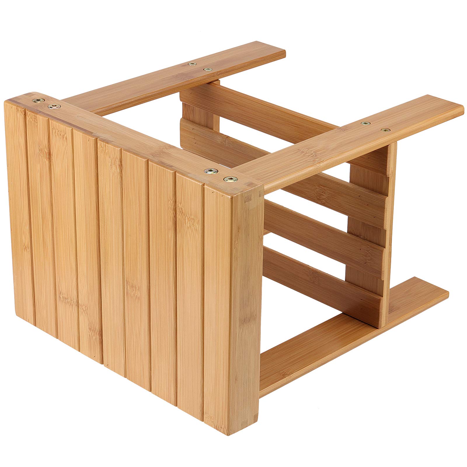 Amazon｜ZEONHAK 2パック 12.3 x 9.4 x 13.2インチ 竹製踏み台 竹製の