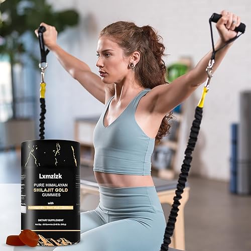 Miniatura 6 de Gomitas Shilajit puras del Himalaya doradas, Ashwagandha, Gokshura, ácido fúlvico y 85, refuerzo de energía y apoyo inmunológico, minerales traza