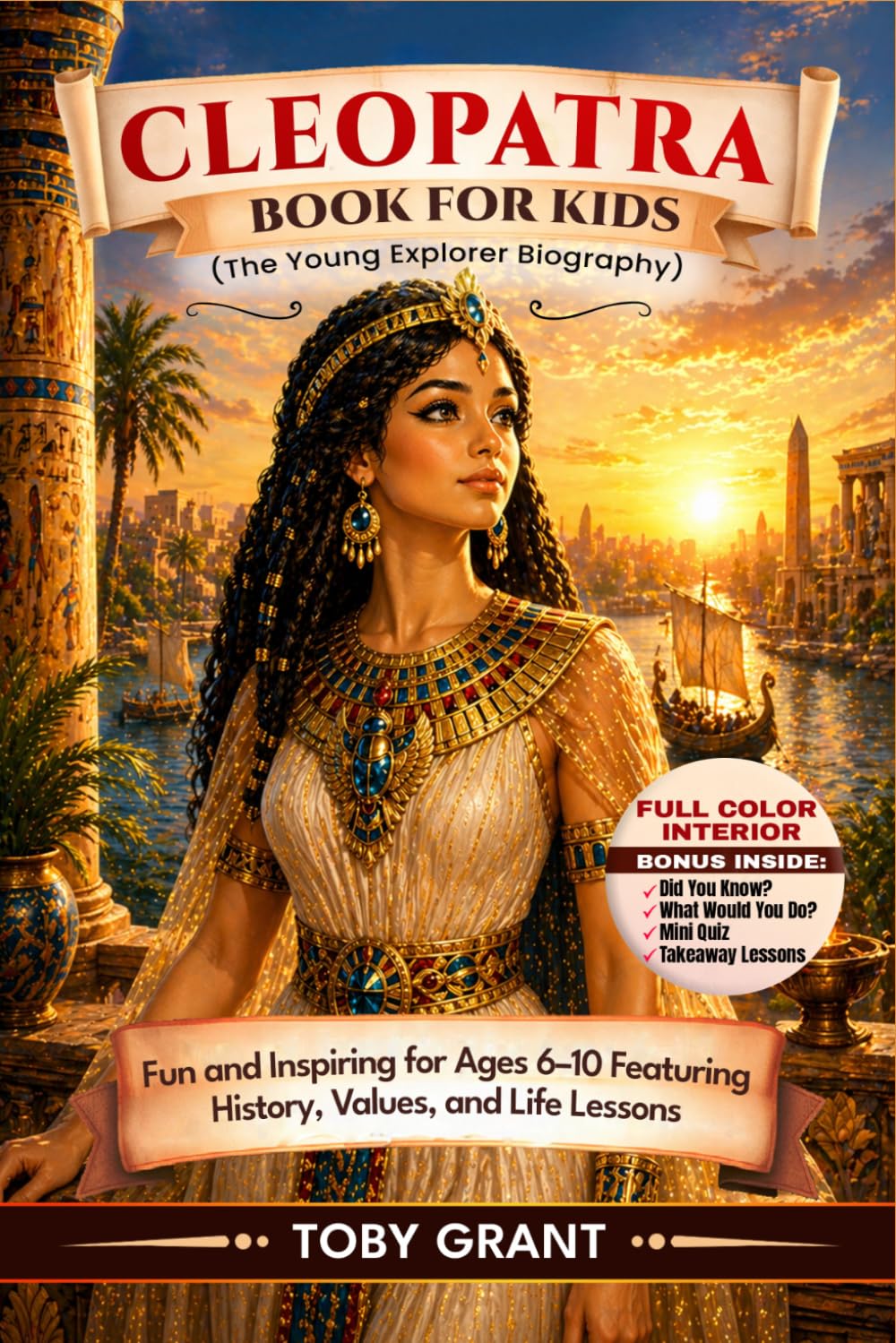 Cleopatra Book for Kids (The Young Explorer Biography): Fun and Inspiring for Ages 6–10 Featuring History, Values, and Life Lessons