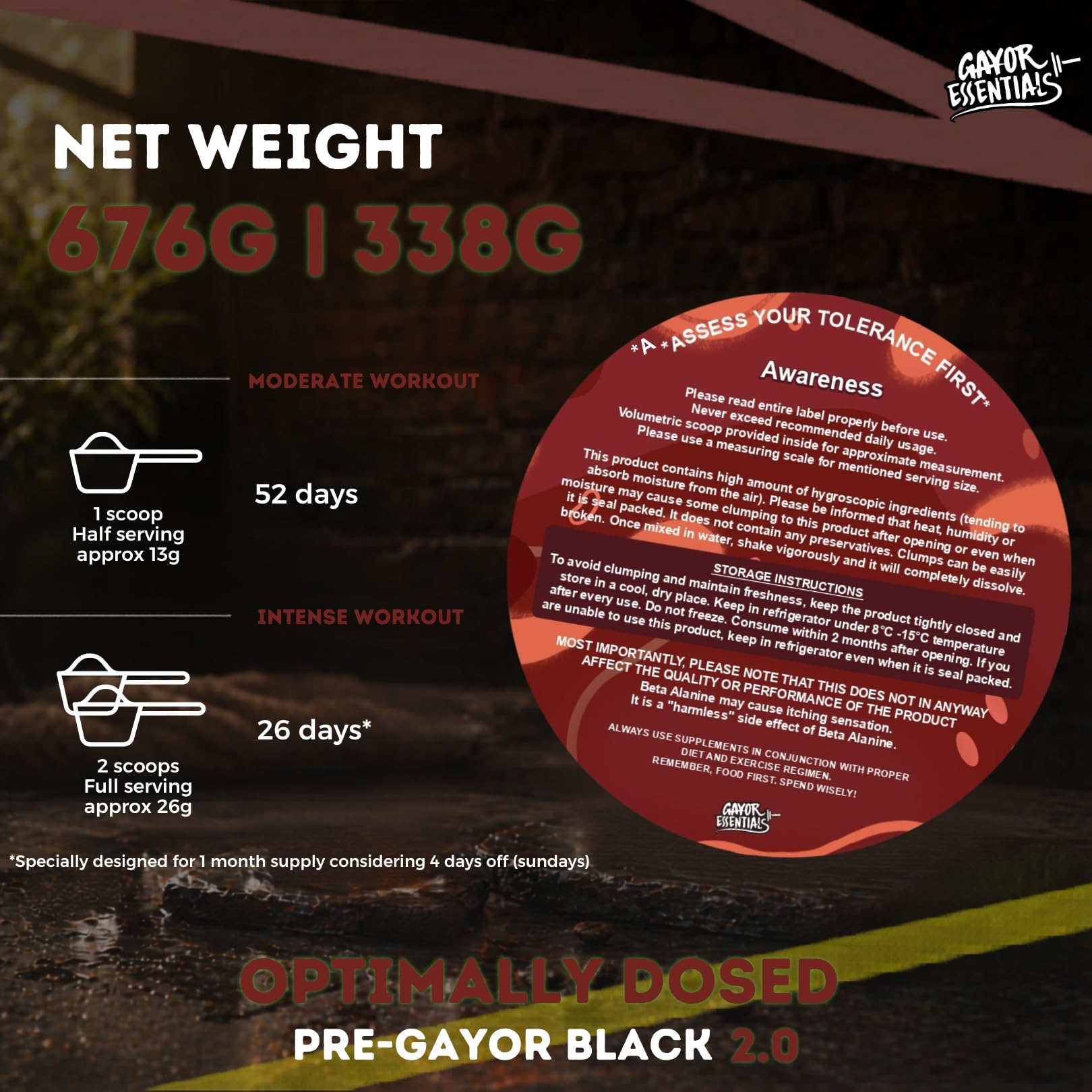 Pre Gayor Black 2.0 Optimally Dosed Pre-Workout (Cola,338g) — Amazon image 9