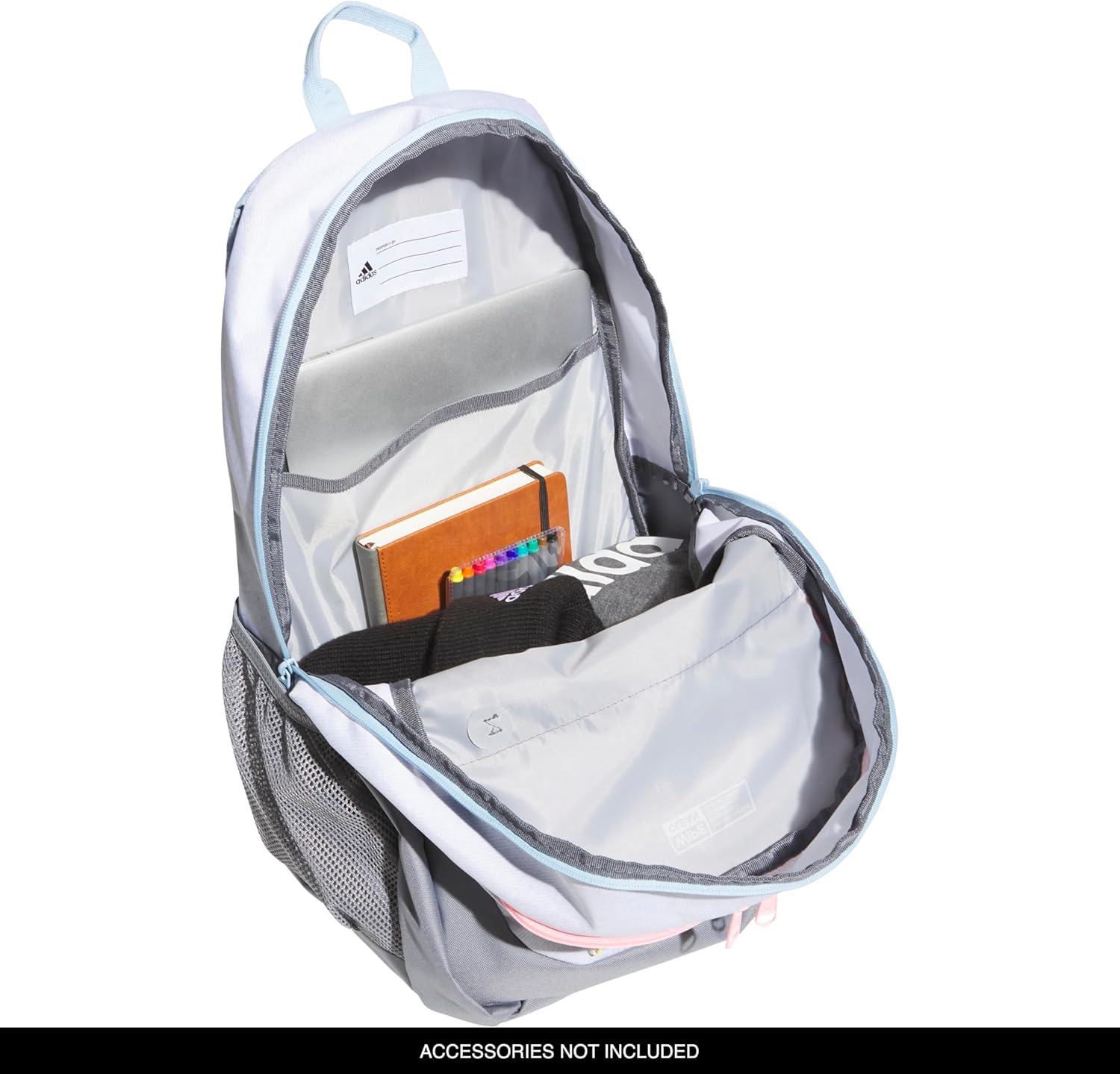 adidas Unisex Foundation Backpack for Laptop, Large Durable Athletic Gym Bag - Image 3