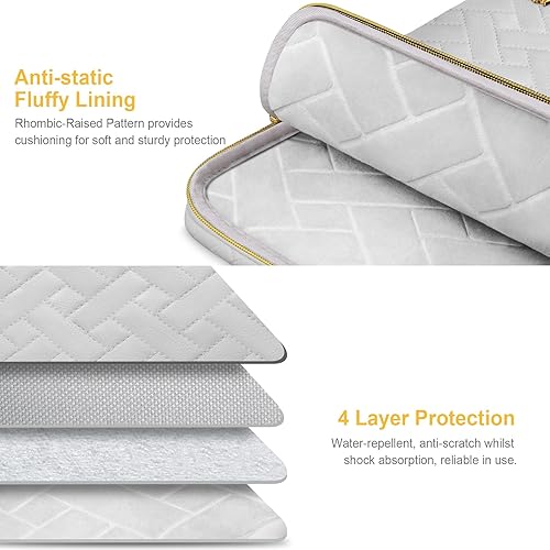 Miniatura 24 de Lacdo - Fundas impermeables para computadoras portátiles de 11 a 15.6 pulgadas, bolsa para computadora portátil, maletín para ultrabook