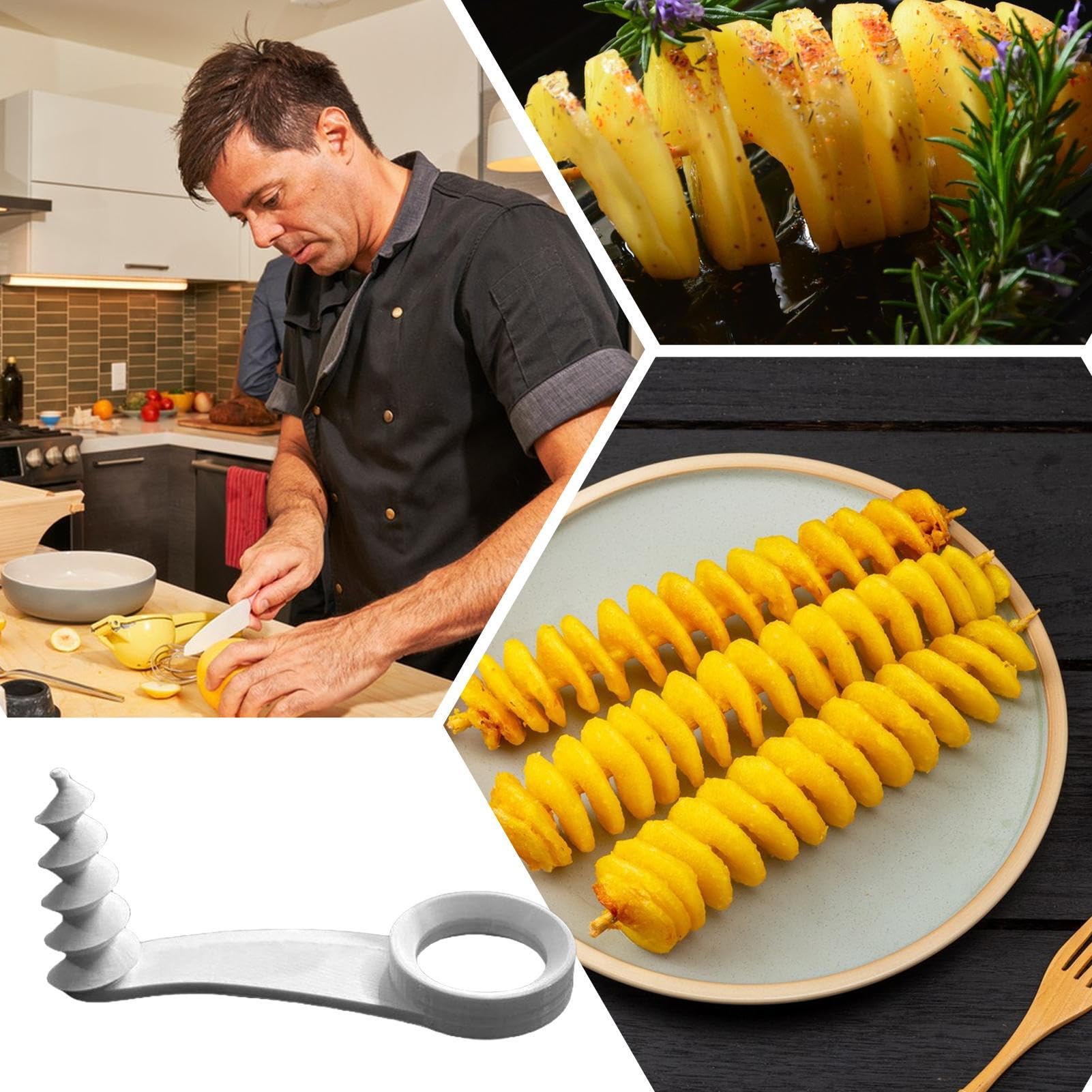 6 Spiraliseurs Manuels Pour Légumes - Pour Carottes, Courgettes, Concombres - Outil De Cuisine Créatif