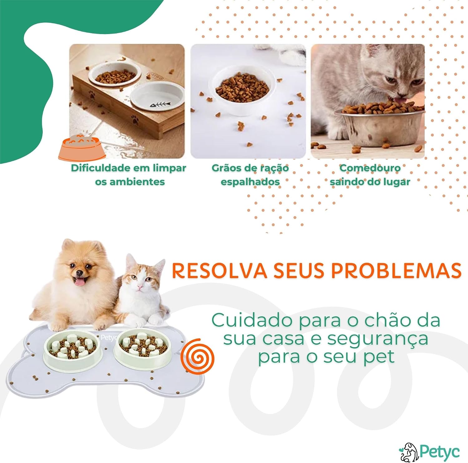 Jogo Americano Pet Tapete Para Comedouro e Bebedouro PETYC Silicone Antiderrapante Impermeável(Cinza, 37x45) Jogo Americano Pet Tapete Para Comedouro e Bebedouro PETYC Silicone Antiderrapante Impermeável(Cinza, 37x45)